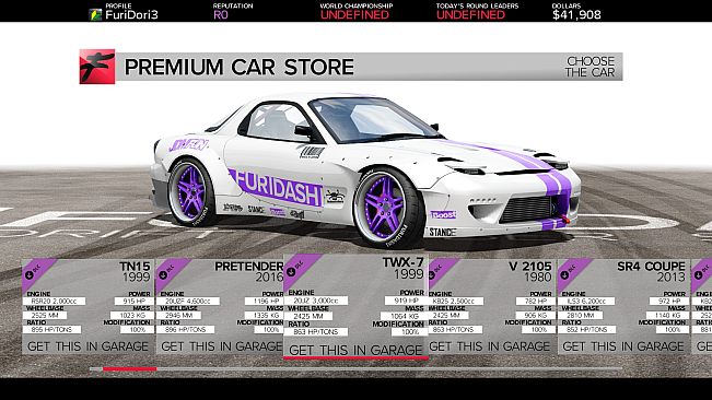 FURIDASHI - PREMIUM CARS PACK#1