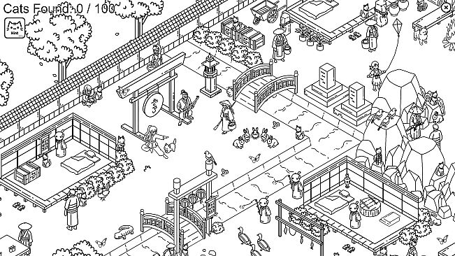 Hidden Cats In Japanese Village