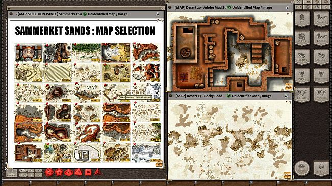 Fantasy Grounds - Meanders Map Pack: Sammerket Sands (Map Pack)