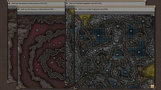 Fantasy Grounds - Paths to Adventure: Caves and Caverns (Map Pack)