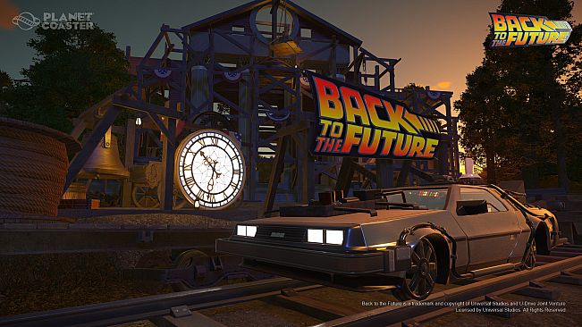 Planet Coaster - Back to the Future Time Machine Construction Kit