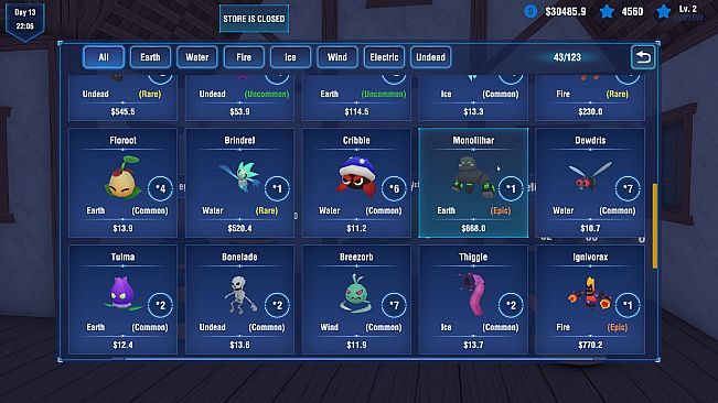 Monster Merchant Simulator: Hatch, Evolve, Capture