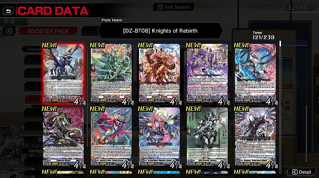 Cardfight!! Vanguard DD 2:Complete Playset 16 "DZ-BT08"