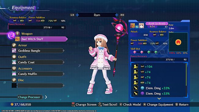 Megadimension Neptunia VIIR - 4 Goddesses Online Magician Weapon Set