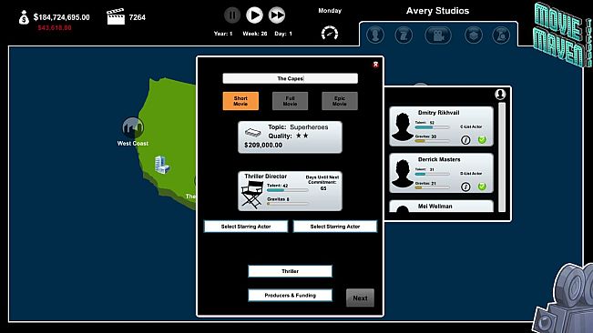 Movie Maven: A Tycoon Game