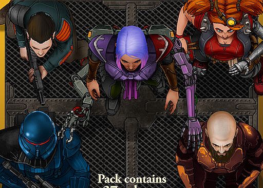 Fantasy Grounds - Devin Night Pack 213: Sci-fi Characters 3