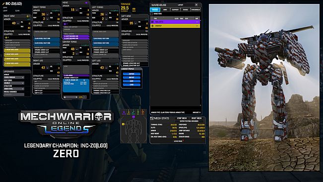 MechWarrior Online - Zero Legendary Mech Pack