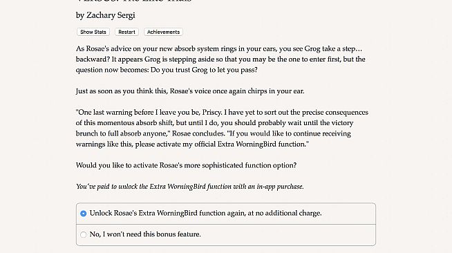 VERSUS: The Elite Trials - WorningBird Hints