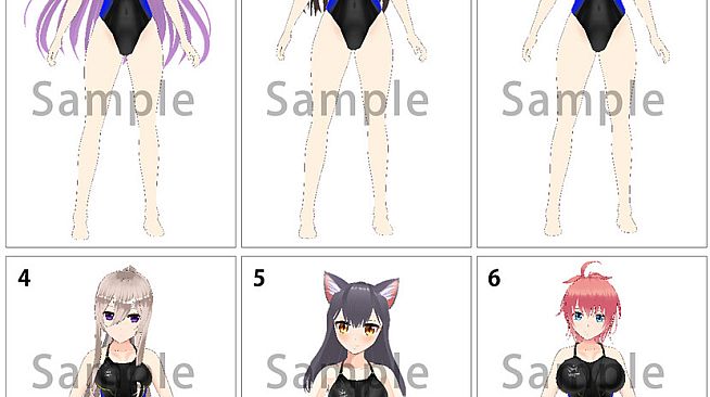 RPG Maker 3D Character Converter - Gee-kun-soft character 16 Swimsuit