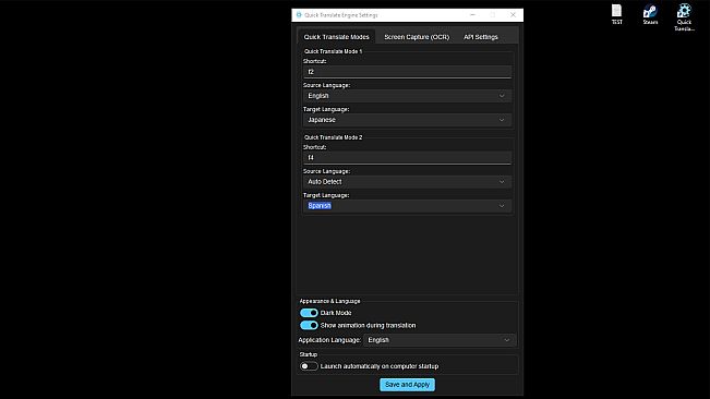 Quick Translate Engine