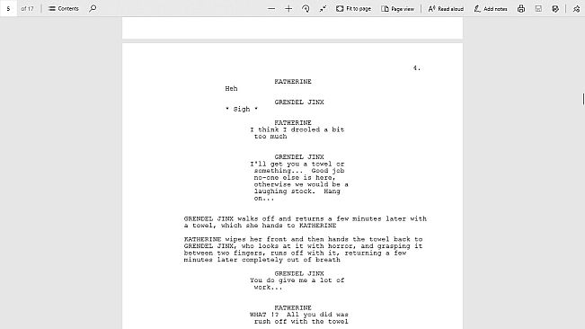 Welcome To... Chichester 1/Redux : Katherine's Game Script