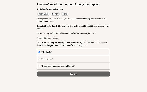 Heavens' Revolution: A Lion Among the Cypress