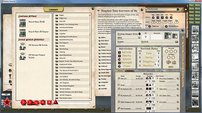 Fantasy Grounds - Savage Worlds Setting: Weird Wars II