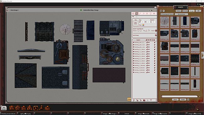 Fantasy Grounds - FG Steampunk Structures Map Pack