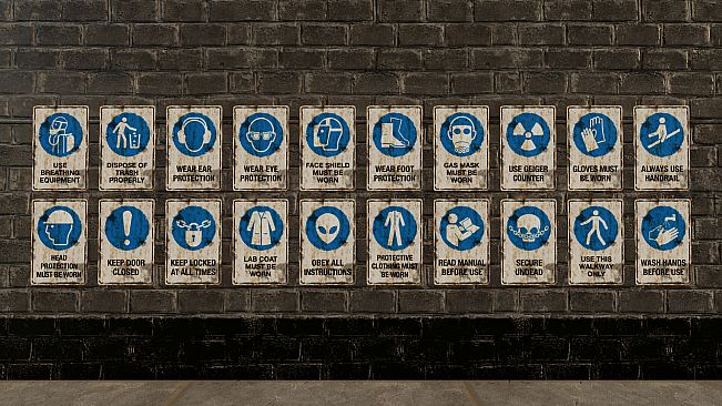 GameGuru MAX Modern Day Asset Pack - Hazard Signs