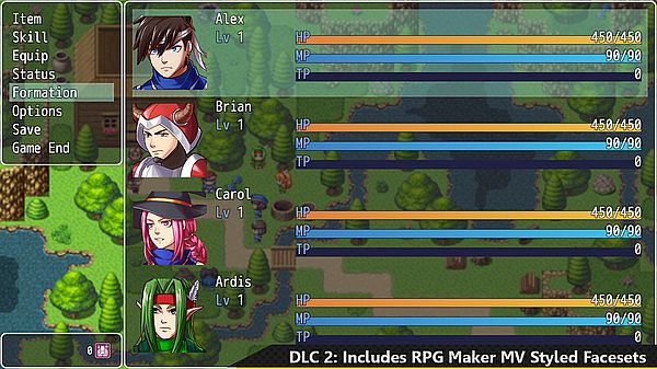 RPG Maker MV - Add-on Vol.2: RM2K Hero Character Pack