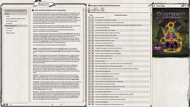 Fantasy Grounds - Occult Secrets of the Underworld (5E)