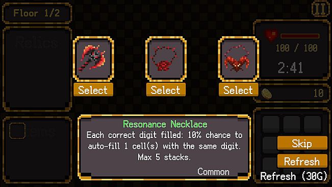 SudoCrawler : Sudoku + Roguelike