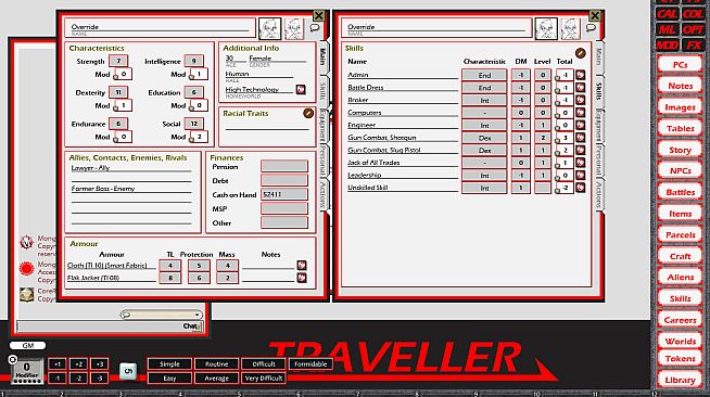 Fantasy Grounds - Traveller Mongoose 1E Ruleset (Traveller 1E Mongoose)
