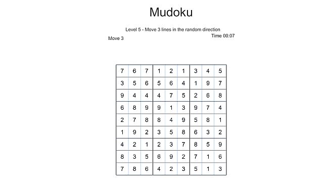 Mudoku - next Sudoku