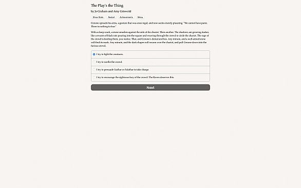 The Play's the Thing