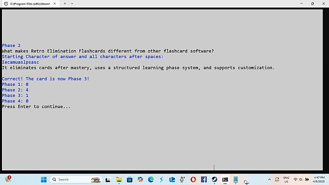 Retro Elimination Flashcards 2