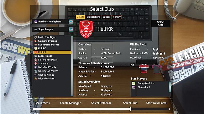 Rugby League Team Manager 2018 - Season 2018 Update