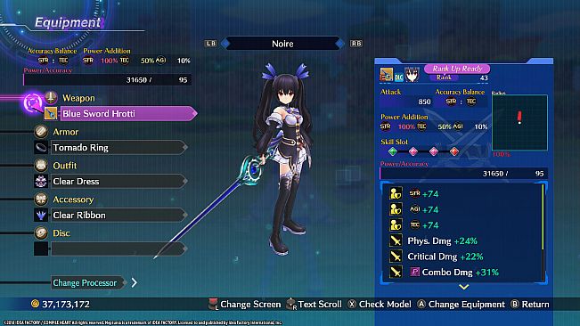 Megadimension Neptunia VIIR - 4 Goddesses Online Legendary Weapon Set