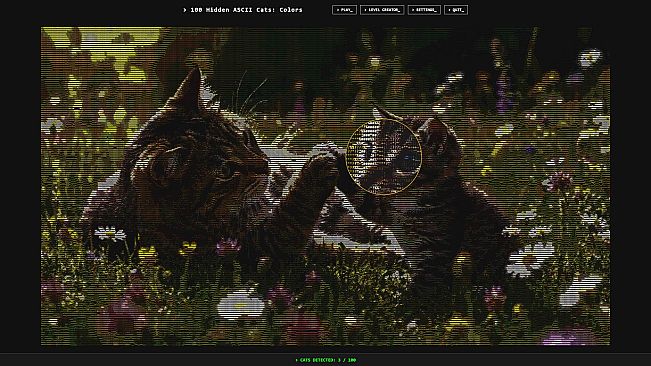 100 Hidden ASCII Cats: Colors