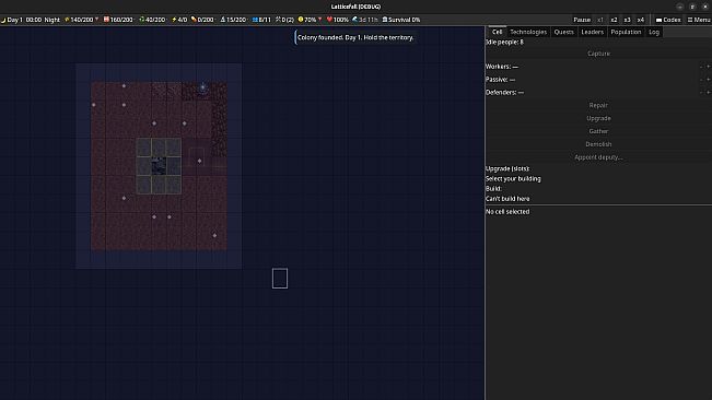 Latticefall: Zombie setting
