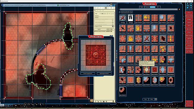 Fantasy Grounds - Starfinder FlipTiles - Space Station Emergency Expansion
