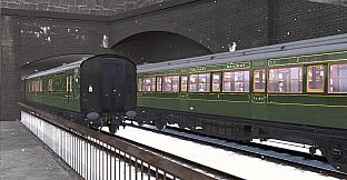 TS Marketplace: Maunsell 59ft Low Window Corridor Coach Pack Southern Olive Green