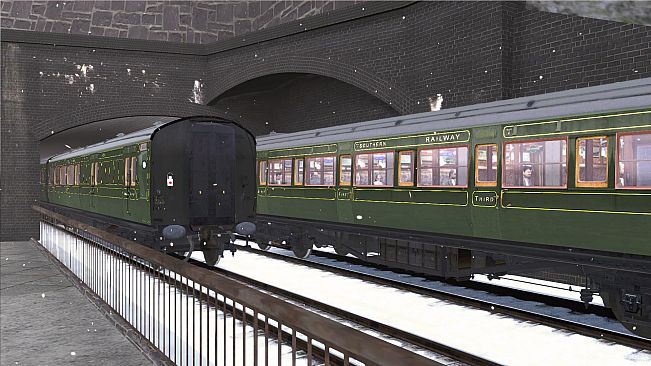 TS Marketplace: Maunsell 59ft Low Window Corridor Coach Pack Southern Olive Green