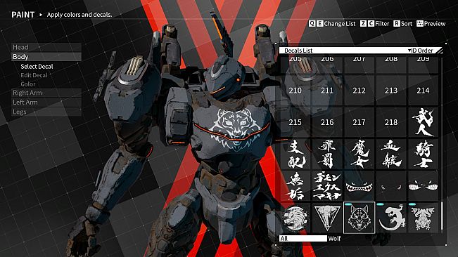 DAEMON X MACHINA - Arsenal Decals Bundle