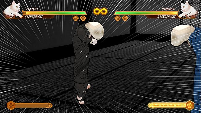 Fight Of Animals - Long Man Costume/Slender Cat