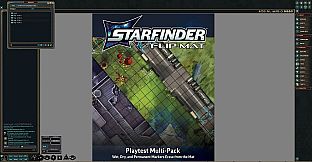 Fantasy Grounds - Starfinder Flip-Mat: Second Edition Playtest Multi-Pack