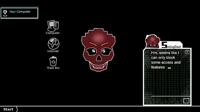 Scarlet Smiling Skull