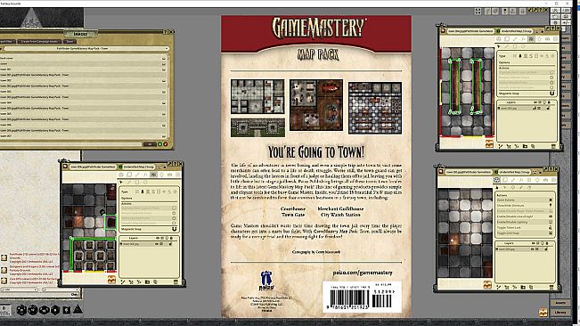 Fantasy Grounds - Pathfinder RPG - GameMastery Map Pack: Town