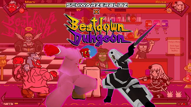Schwarzerblitz - Beatdown Dungeon Collaboration Costumes
