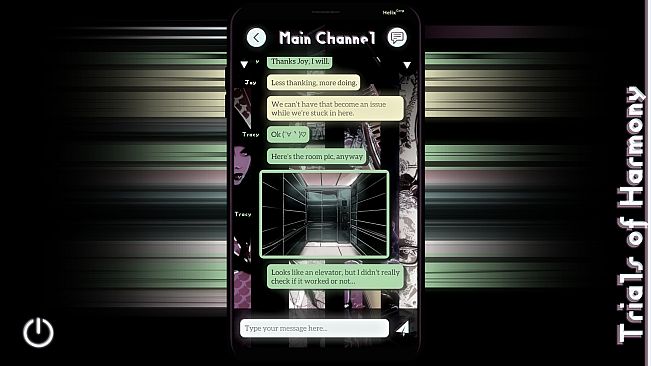 Trials of Harmony ~ A Found Phone Mystery Visual Novel