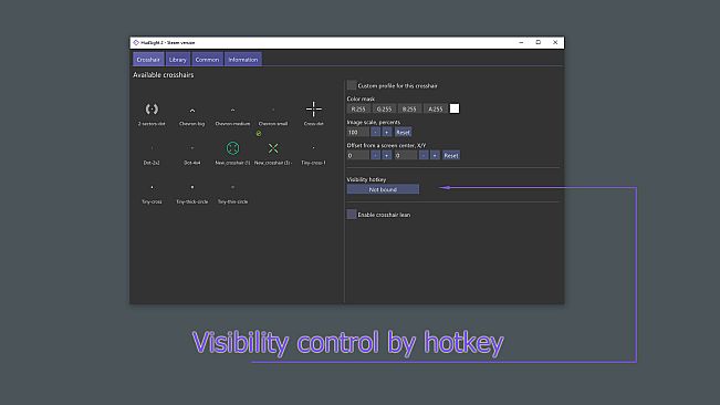 HudSight - crosshair overlay