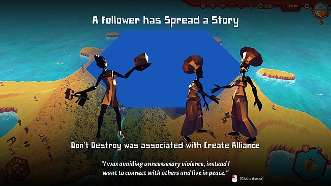 Crest - an indirect god sim