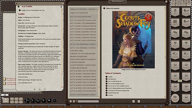 Fantasy Grounds - Courts of the Shadow Fey (5E)