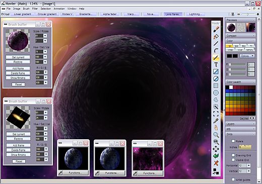 PD Howler 9.6 Digital Painter and Visual FX box