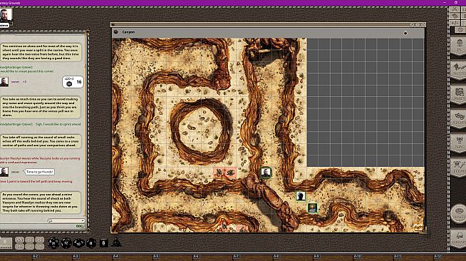 Fantasy Grounds - Black Scrolls Desert Canyons (Map Tile Pack)