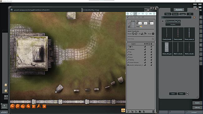 Fantasy Grounds - FG Cemetery Map Pack