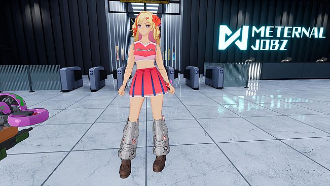 "Cheerleader" Costume in 2 Color Varieties