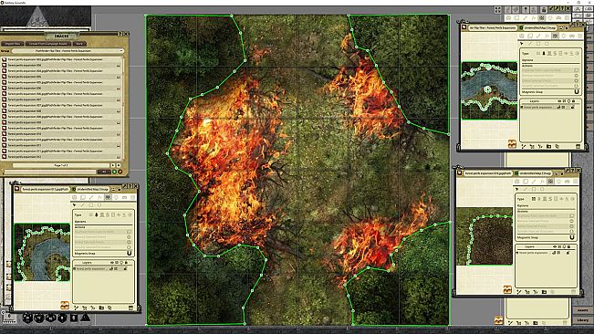 Fantasy Grounds - Pathfinder RPG - Flip-Tiles - Forest Perils Expansion