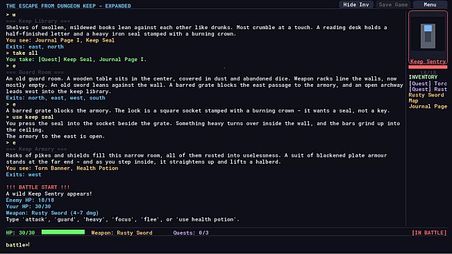 The Escape From Dungeon Keep