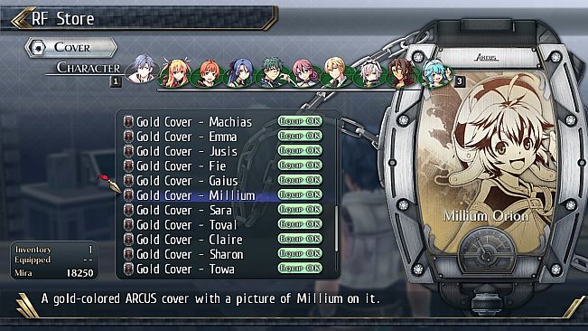 The Legend of Heroes: Trails of Cold Steel II - All Arcus Covers